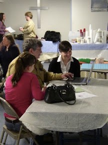 Student Interviewing Community Member